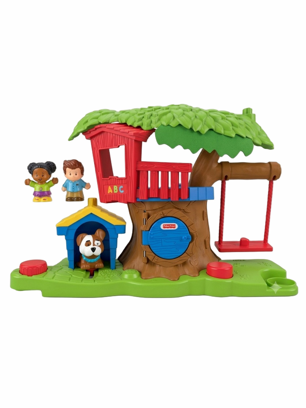 Fisher Price Little People Swing & Share Treehouse Club Dog Boy Girl Musical
